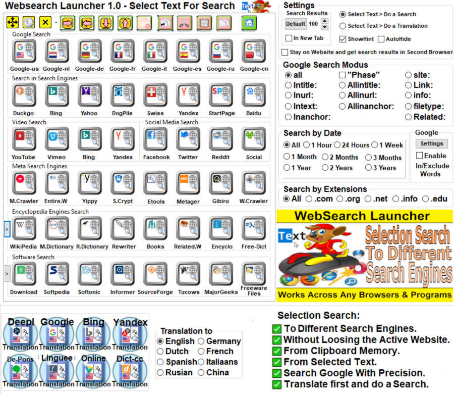 web search automation tools